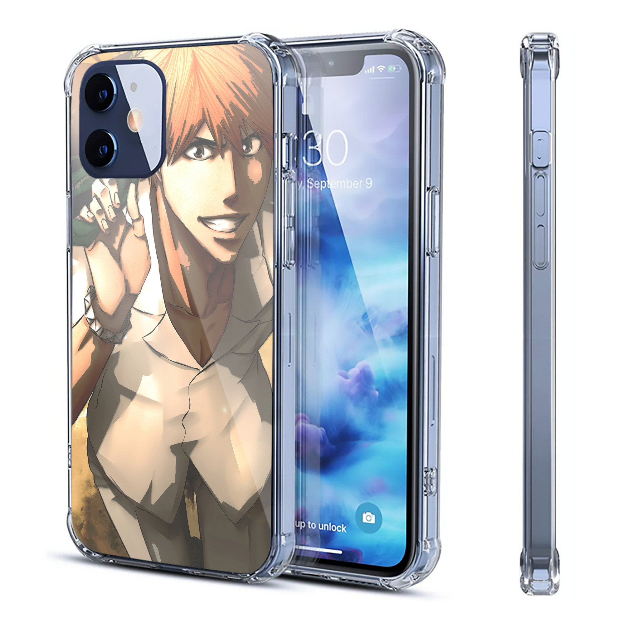 （画像用） ブリーチ BLEACH 【iPhone 12シリーズ対応】透明スマホケース（クリアソフトケース）